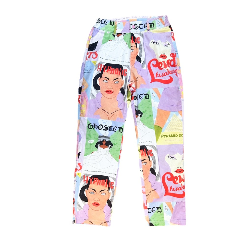 Lazy Oaf Multicolor Graphic Pants